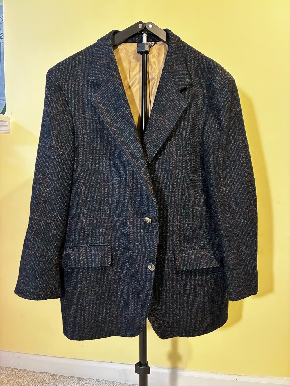 Men's Navy 100% Pure Wool Jacket -